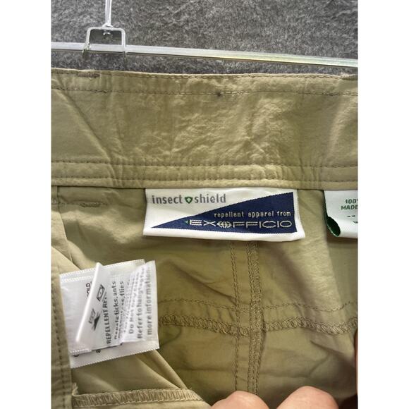 Exofficio Pants Mens 42x32 Khaki Utility Vented Insect Shield Regular Straight - Picture 3 of 8